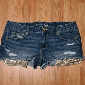 American eagle denim shorts